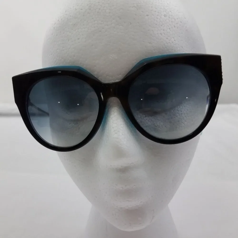 Roberto Cavalli Havana Cat Eye Sunglasses Blue‎ Bla